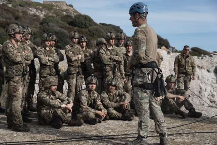 Royal Marines on Exercise Serpent Rock 2020
