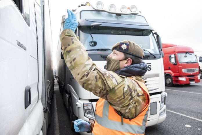 Military deploy hundreds more personnel to Kent to support testing on Christmas Day