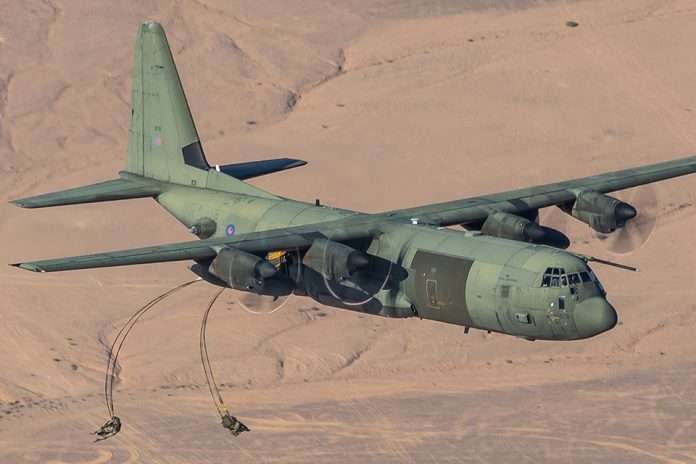 RAF C-130J’s Support 16 Air Assault Brigade Para