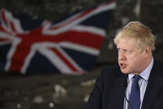 The Prime Minister Boris Johnson holds a press conference with Jens Stoltenberg, Secretary General of NATO and Kaja Kallas Prime Minister of Estonia during a visit to a NATO military base in Tapa, Estonia. Picture by Tim Hammond / No 10 Downing Street
