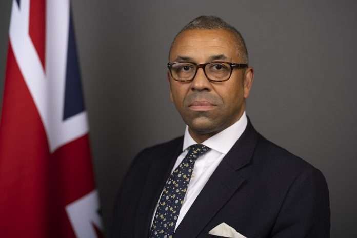 Foreign Secretary James Cleverly.