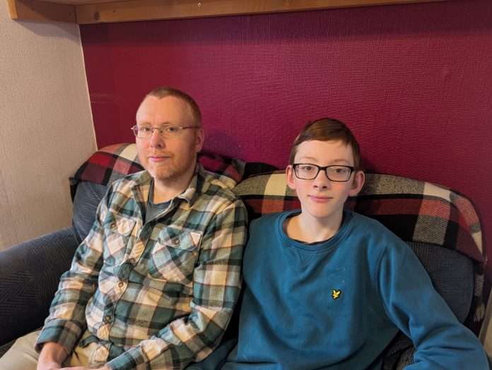 Image of Stephen White and son, Josiah