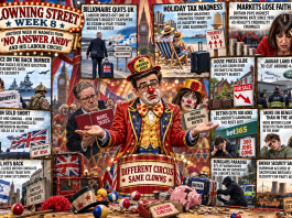 CLOWNING STREET: WEEK 8 – This Week’s Madness from ‘No Answer Andy’ and His Labour Circus